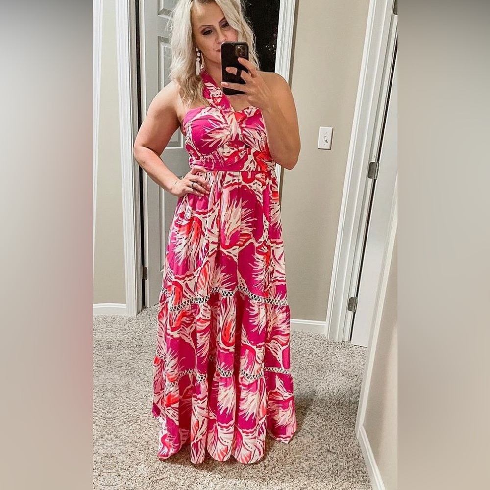 Beautiful one shoulder maxi dress